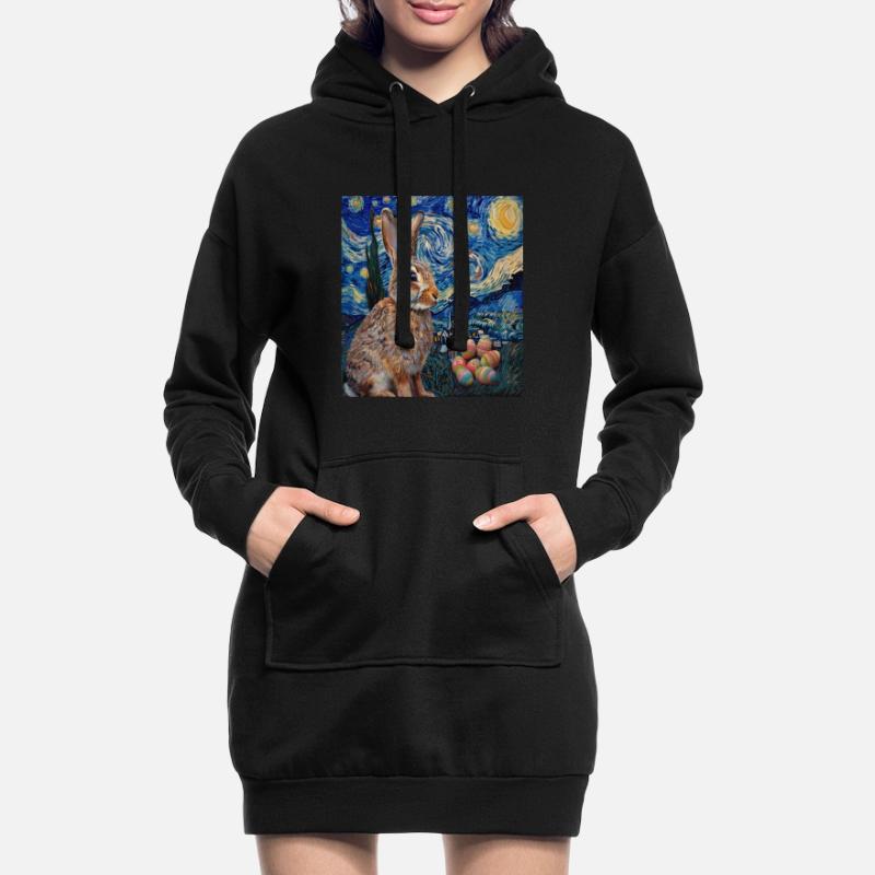 easter bunny, easter, bunny, happy easter, easter eggs Hoodie Dress