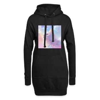 Katze, katzenmotiv, anime, geschenk, geschenkideen - Hoodie-Kleid - Schwarz - Vorne