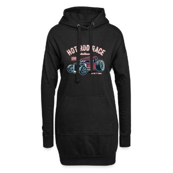 HOTROD HOT ROD RETRO VINTAGE HOTRODS MUSCLE MOTIV - Hoodie-Kleid - Schwarz - Vorne