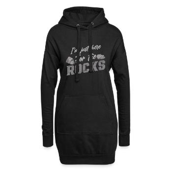 Geologiestudent Geologe Geologie Student - Hoodie-Kleid - Schwarz - Vorne