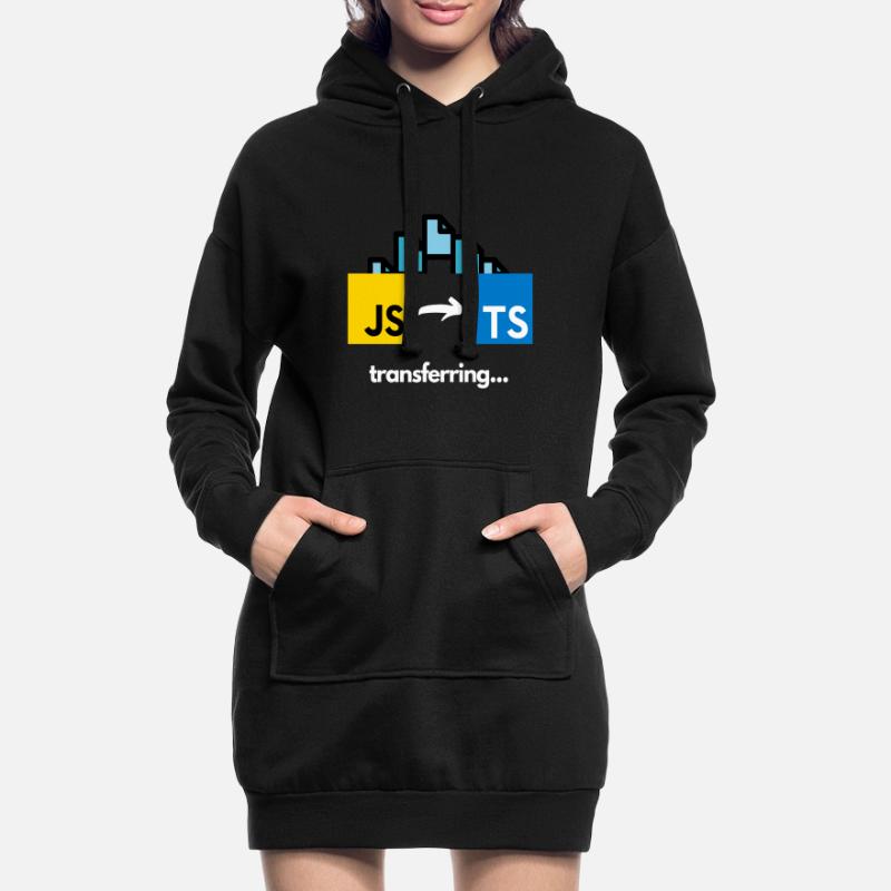 Übertragung von Javascript auf Typescript Hoodie-Kleid