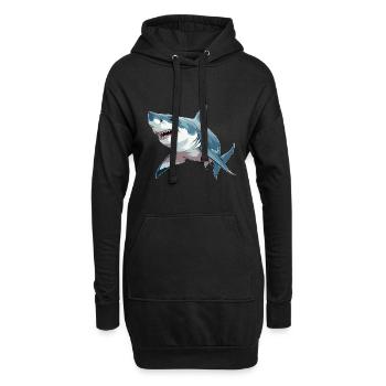 Hai - Hoodie-Kleid - Schwarz - Vorne