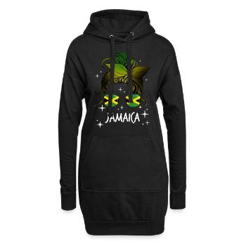 Jamaïque - Sweat-shirt à capuche long Femme - noir - Devant