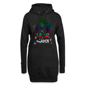 Ogaden - Sweat-shirt à capuche long Femme - noir - Devant
