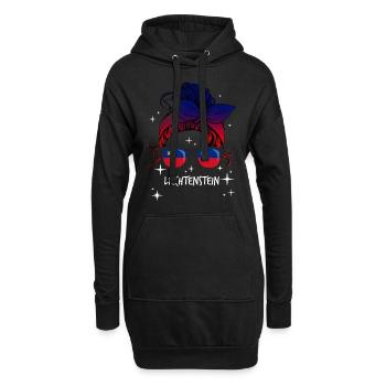 Liechtenstein - Hoodie-Kleid - Schwarz - Vorne