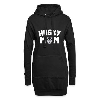 Husky Mama Hunde Haustier Muttertag Geschenk Husky - Hoodie-Kleid - Schwarz - Vorne