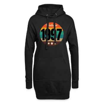MILLÉSIME 1997 - Sweat-shirt à capuche long Femme - noir - Devant