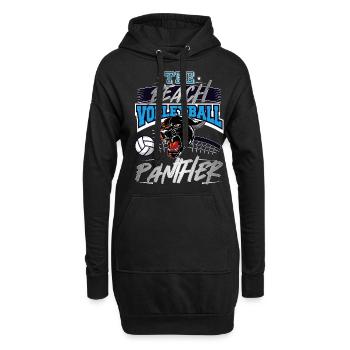 le sport de balle de conception de pather de volleyball de plage - Sweat-shirt à capuche long Femme - noir - Devant