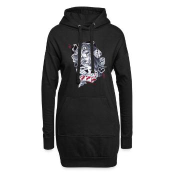 Lucky Seven7 Custom Tattoo Design Stavros_ink32 - Hoodie-Kleid - Schwarz - Vorne