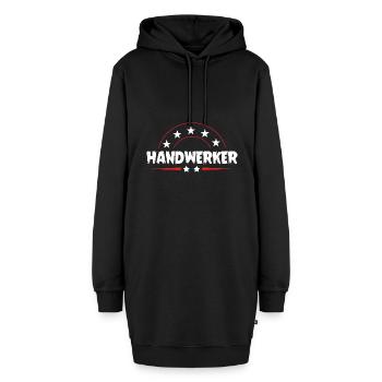 Handwerker Beruf - Hoodie-Kleid - Schwarz - Vorne - AI Model Female 172 light (172cm)