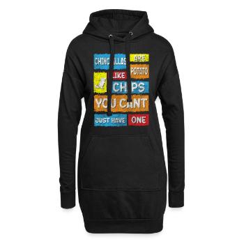 Haustier Nachtaktiv Tierliebhaber Tierschutz - Hoodie-Kleid - Schwarz - Vorne