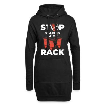 Beerpong Mug à boire - Sweat-shirt à capuche long Femme - noir - Devant
