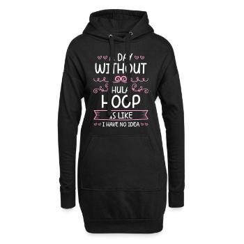 Hullern Fitness Abnehmen Motivation - Hoodie-Kleid - Schwarz - Vorne