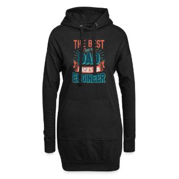 Diese großen Geschenke für Papa von der Tochter - das Beste - Hoodie-Kleid - Schwarz - Vorne