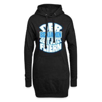 Benjamin - Hoodie-Kleid - Schwarz - Vorne