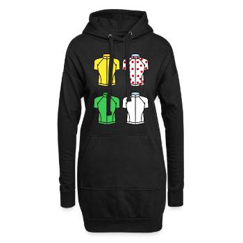 Trikot die Tour Race Cycling Bike France - Hoodie-Kleid - Schwarz - Vorne