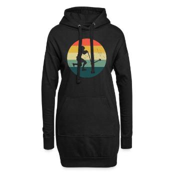 Stunt Roller Scooter Stuntscooter Scooter pour femmes - Sweat-shirt à capuche long Femme - noir - Devant