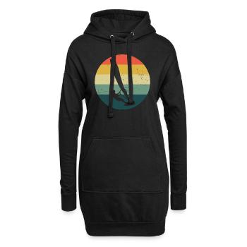 Surfing Surfer Men Windsurf Women Windsurfing - Hoodie Dress - black - Front