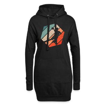 Joueurs de handball masculins Joueuses de handball Joueuses de handball - Sweat-shirt à capuche long Femme - noir - Devant