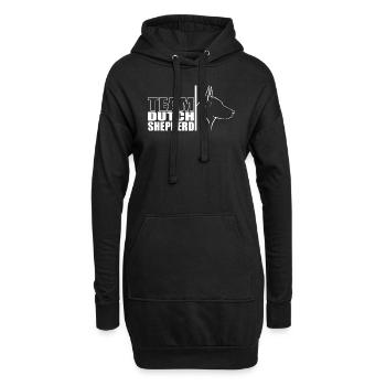 TEAM Berger Hollandais Chien Chien Wilsigns - Sweat-shirt à capuche long Femme - noir - Devant
