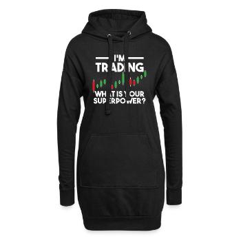 Trading Trader Investor Forex Aktien Geschenk - Hoodie-Kleid - Schwarz - Vorne