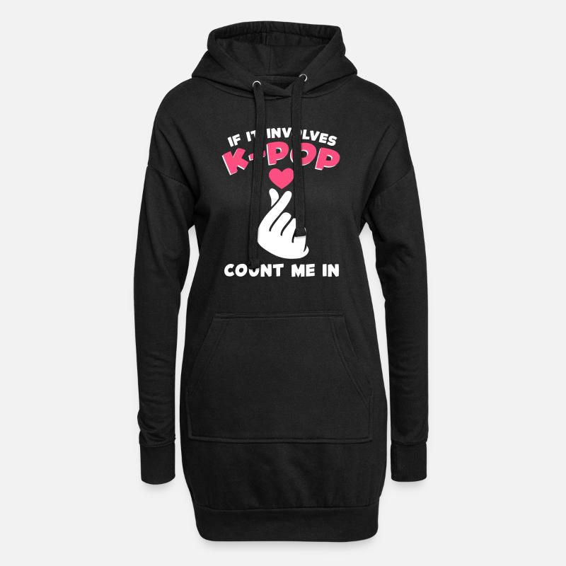 K-Pop K-Pop Geschenk - Hoodie-Kleid - Schwarz