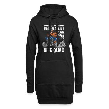 Quad-Radtour Quad Quad Geschenk - Hoodie-Kleid - Schwarz - Vorne