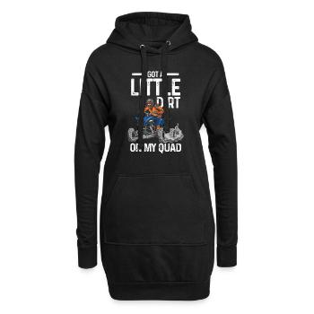 Quad-Radtour Quad Quad Geschenk - Hoodie-Kleid - Schwarz - Vorne