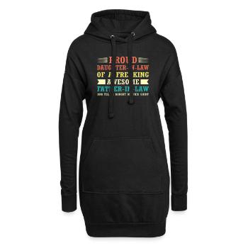 Schwiegertochter Schwiegervater Schwiegertochter - Hoodie-Kleid - Schwarz - Vorne
