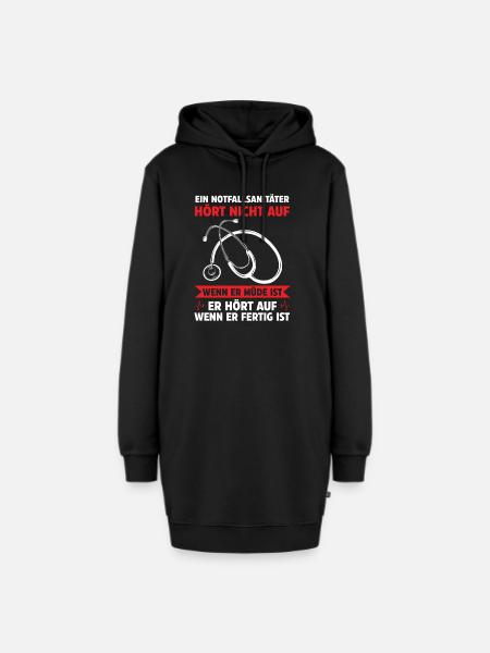 Notfallsanitäter Rettungssanitäter Geschenk - Hoodie-Kleid - Schwarz