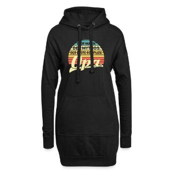 Opa Enkelkinder Großvater Geschenk - Hoodie-Kleid - Schwarz - Vorne