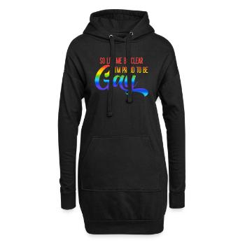 Gay Pride Gay Pride Cadeau - Sweat-shirt à capuche long Femme - noir - Devant