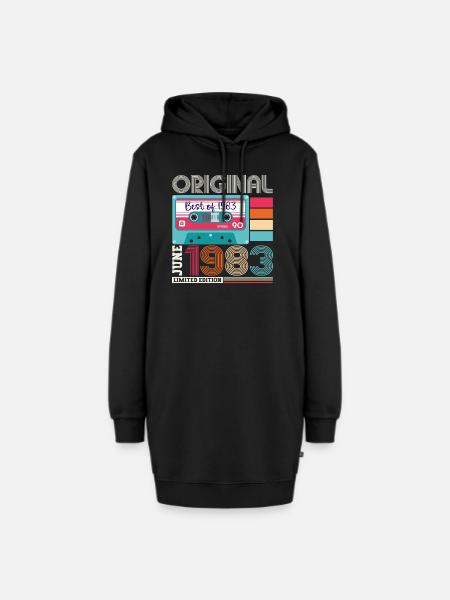 Original Juni 1983 39. Geburtstag Geschenk Herren - Hoodie-Kleid - Schwarz