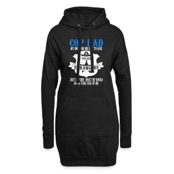 Cop Dad Son Cop Dad Family Geschenk - Hoodie-Kleid - Schwarz - Vorne