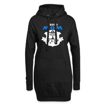 Cop Mom Child Cop Dad Family Geschenk - Hoodie-Kleid - Schwarz - Vorne