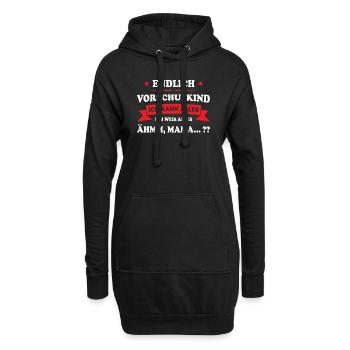 Vorschule Schüler Vorschulkind Geschenk - Hoodie-Kleid - Schwarz - Vorne