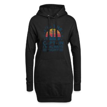 Captain Captains Boating Gift - Hoodie Dress - black - Front