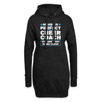 coach jubeln sport jubeln coach Geschenk - Hoodie-Kleid - Schwarz - Vorne