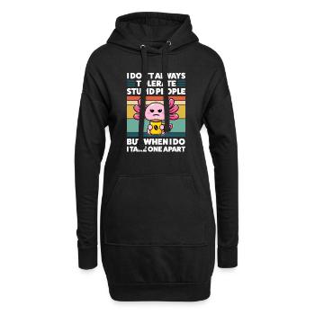 Axolotel Axolotl Lover Axolotls Cadeau - Sweat-shirt à capuche long Femme - noir - Devant