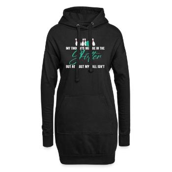Bowling Bowls Gift - Hoodie Dress - black - Front
