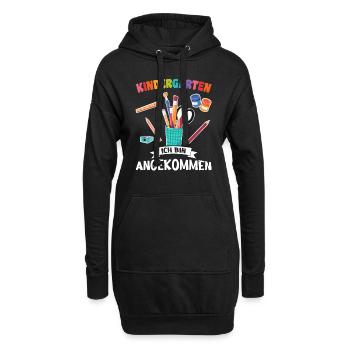 Kindergarten Anfang Kindergartenkind Geschenk - Hoodie-Kleid - Schwarz - Vorne
