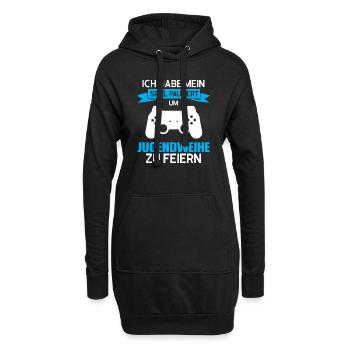 Jugendweihe Gaming Jugendweihfeier Geschenk - Hoodie-Kleid - Schwarz - Vorne