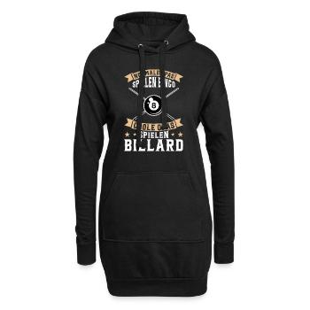 billard Opa Billard Billard Spiel Geschenk - Hoodie-Kleid - Schwarz - Vorne