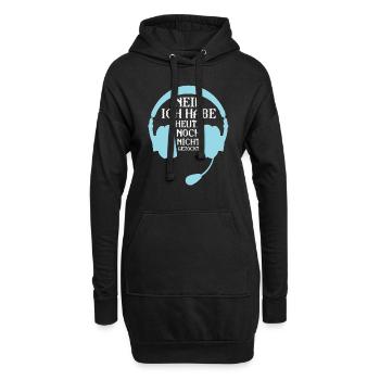 Gaming Zocken Konsole Geschenk - Hoodie-Kleid - Schwarz - Vorne