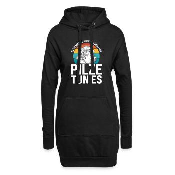 Pilze Sammeln Pilzjagd Geschenk - Hoodie-Kleid - Schwarz - Vorne