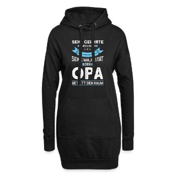 Opas Opa Opas Geschenk - Hoodie-Kleid - Schwarz - Vorne