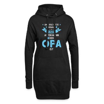 Opas Opa Opas Geschenk - Hoodie-Kleid - Schwarz - Vorne
