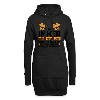 Imker Bienen Imkerei Geschenk - Hoodie-Kleid - Schwarz - Vorne
