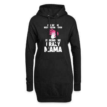 Mama Oma Oma Geschenk - Hoodie-Kleid - Schwarz - Vorne