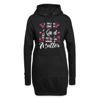 Mutter Familie Mama Geschenk - Hoodie-Kleid - Schwarz - Vorne